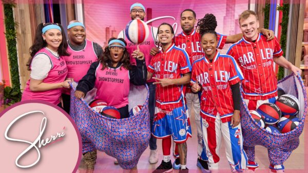 harlem globetrotters & sherri & staff