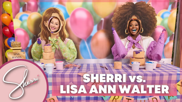 Sherri and Lisa Ann Walter with tiny hands